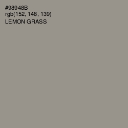 #98948B - Lemon Grass Color Image